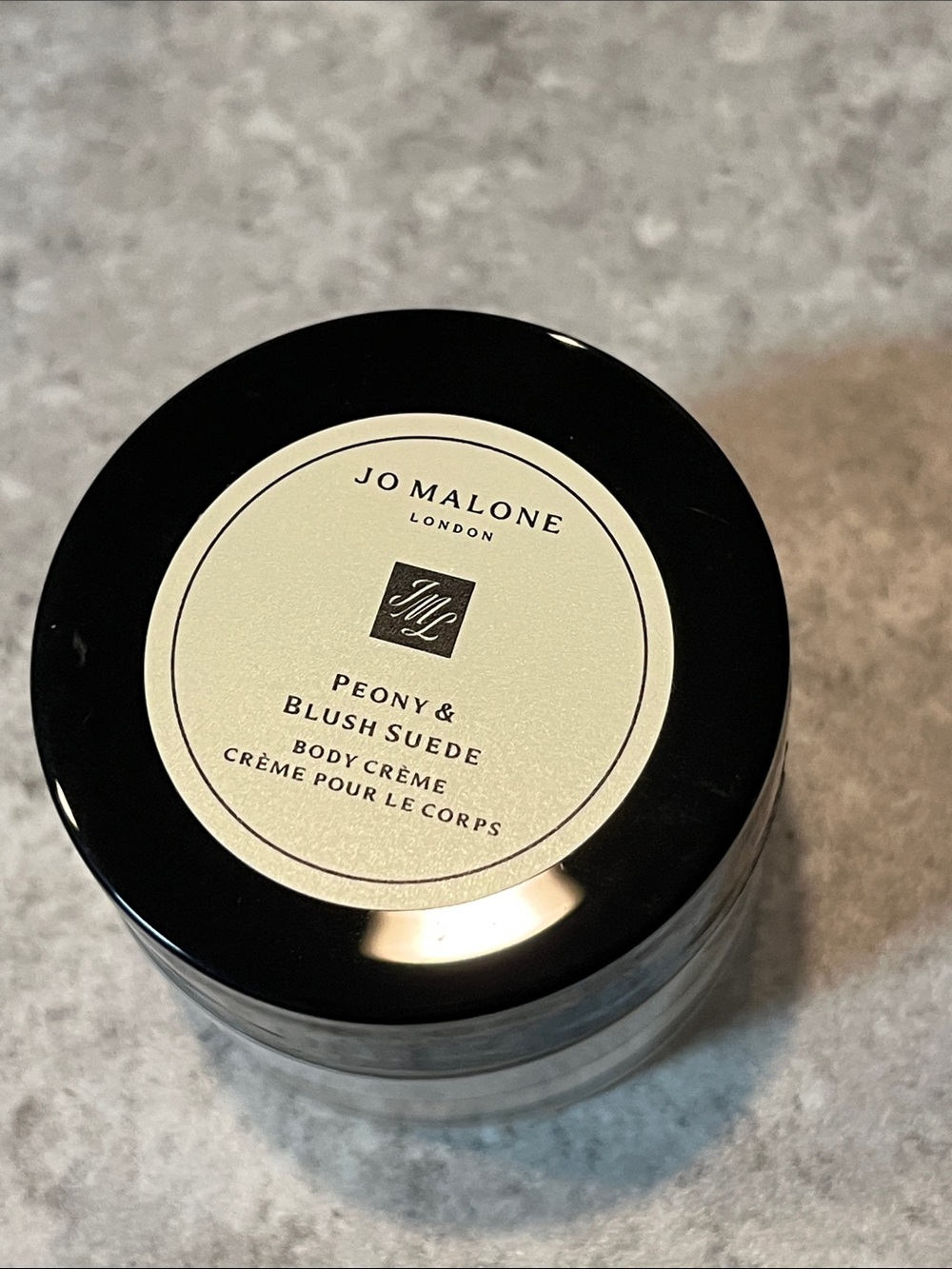 Jo Malone Peony & Blush Suede — Black & Cream Jar